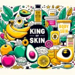 Illustration of ingredients for king of skin